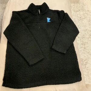 Swim Black XL Fleece 1/4 zip MN Sporty Collegiate Active Athleisure Cabincore